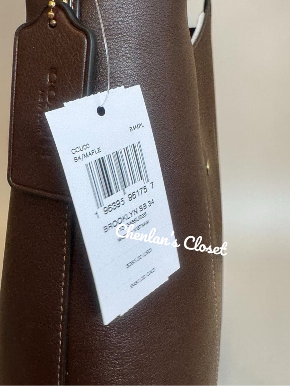 NWT Coach 34 Brooklyn Shoulder Bag 34 - Picture 9 of 12